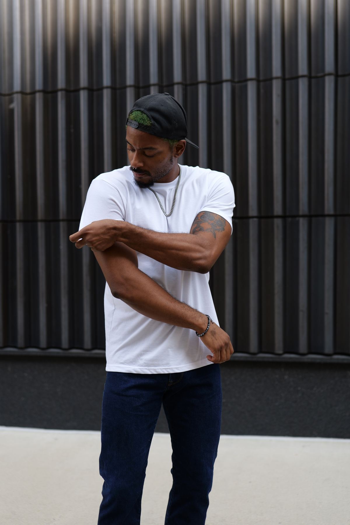 Fresh Clean Threads — second model against corrugated steel