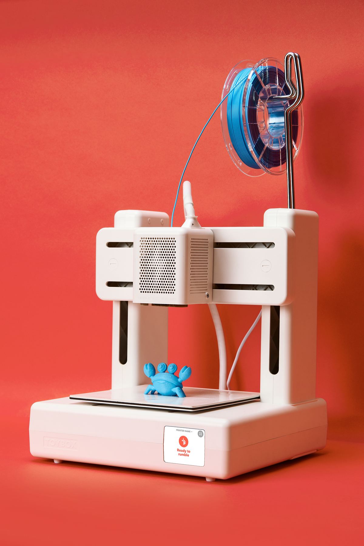 Toybox 3D printer — vertical detail